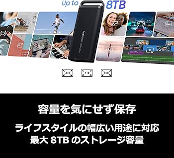Amazon | Samsung T5 EVO 8TB 外付けSSD USB 3.2 Gen 1 MU-PH8T0S-IT