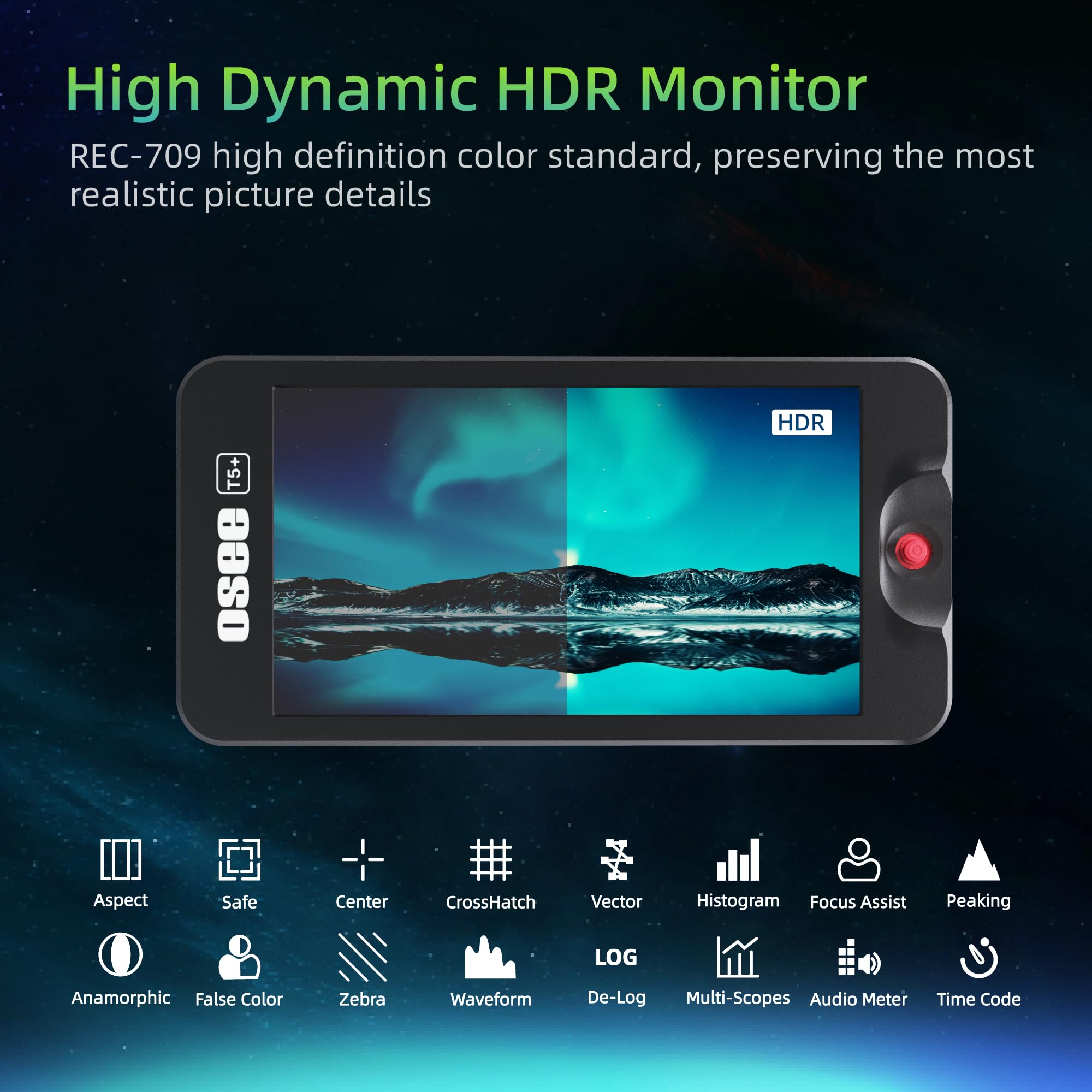 Amazon | OSEE T5+ 1000nits 5.5 インチ カメラモニター ビデオ