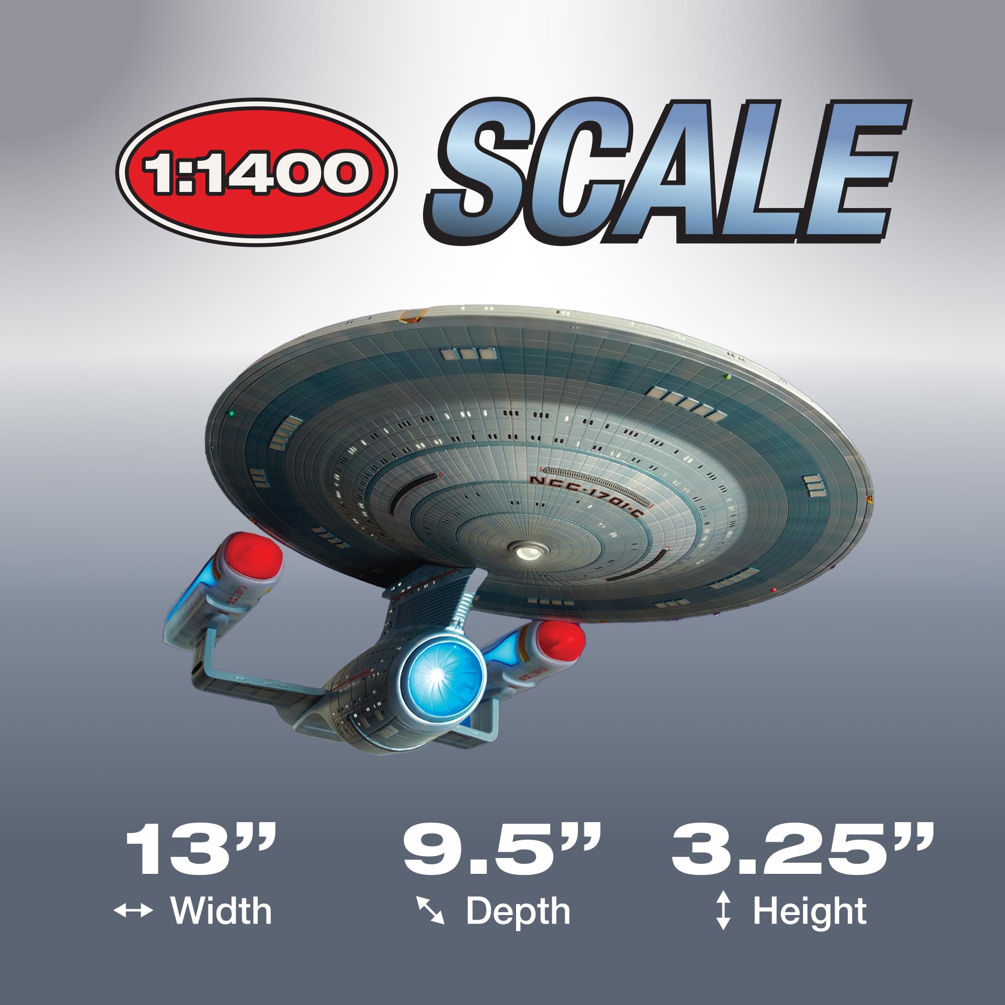 Amazon.com: AMT Star Trek U.S.S. Enterprise NCC-1701-C 1:1400