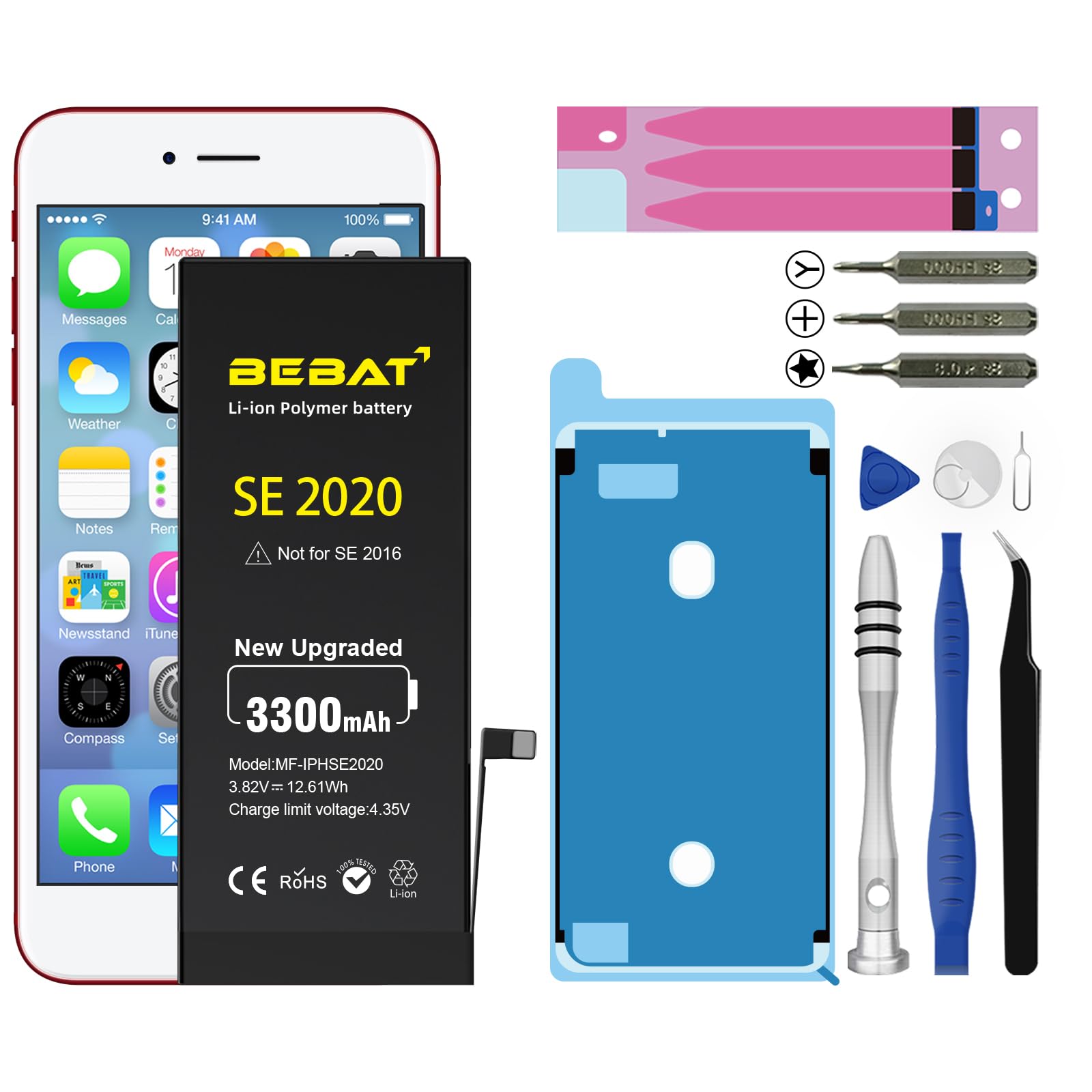 Amazon.com: BEBAT Replacement for iPhone SE 2020 Battery (SE2 2nd