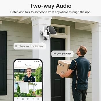 Amazon.com : TKENPRO Dual Lens Solar Security Cameras Wireless