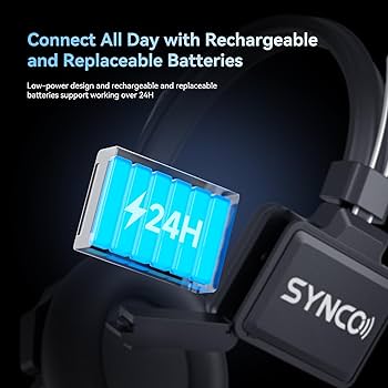 Amazon.co.jp: SYNCO XTALK ワイヤレスインカムヘッドセット 5人対応