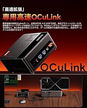 Amazon.co.jp: AOOSTAR ミニpc ryzen7 8745HS 最大5.1GHz 16Gx1+512G