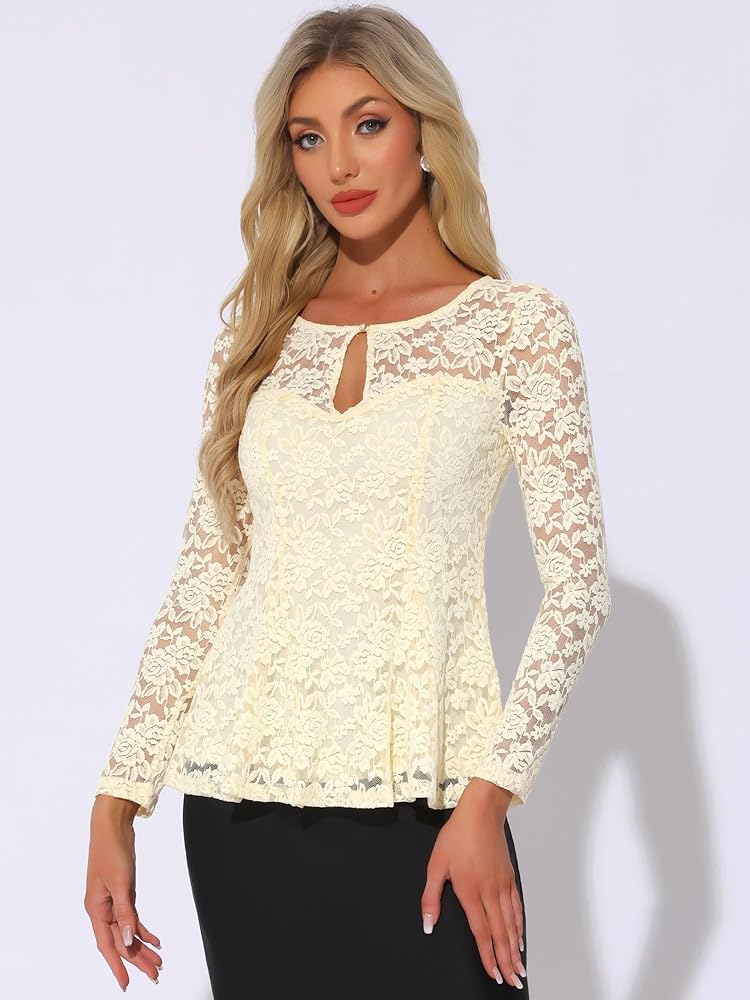 Amazon.com: Allegra K Women's Dressy Top Formal Wedding Guest Long