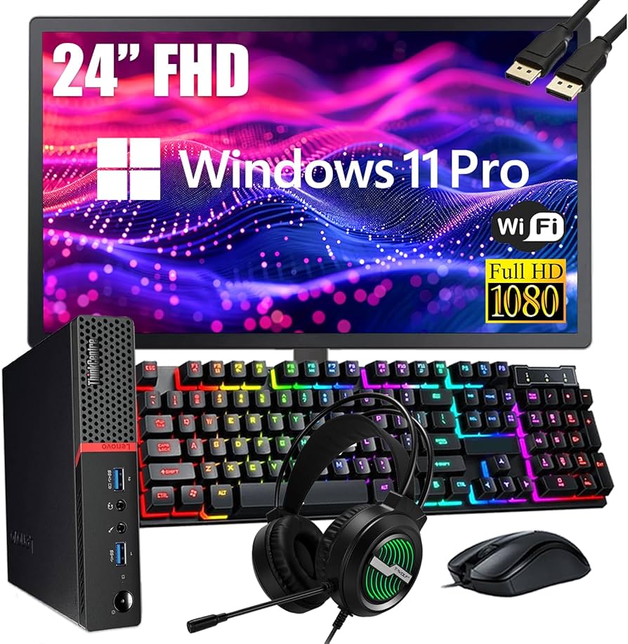 Amazon.com: Lenovo ThinkCentre M700 Tiny Desktop PC with 24