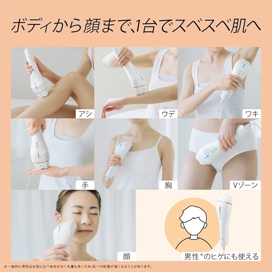 Amazon | パナソニック 光美容器 光エステ ボディ&フェイス用