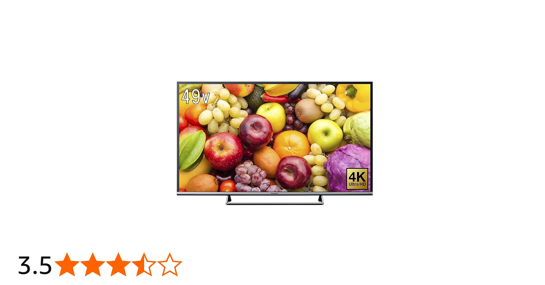 Amazon.co.jp: Panasonic TH-49DX600 49V LCD TV, 4K, Supports USB