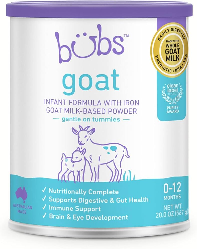 Amazon.com: Bubs Whole Goat Milk Formula with Iron, Goat Milk