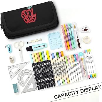 Amazon | ミセスグリーンアップル 筆箱 筆袋 帆布 筆入れ ペンケース 2