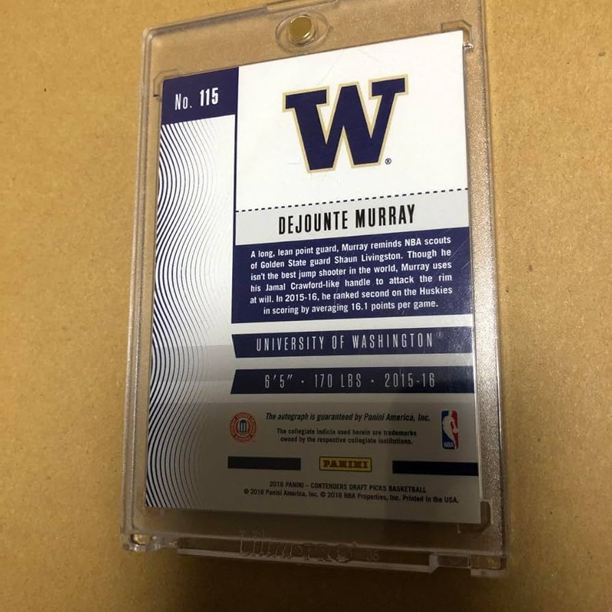 Amazon.co.jp: NBA DEJOUNTE MURRAY サインカード x 99 : スポーツ