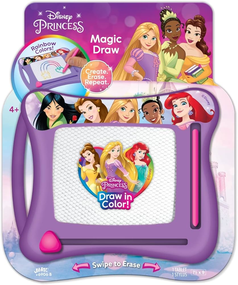Amazon.com: JA-RU Disney Princess Magic Draw-Magnetic Drawing Pad