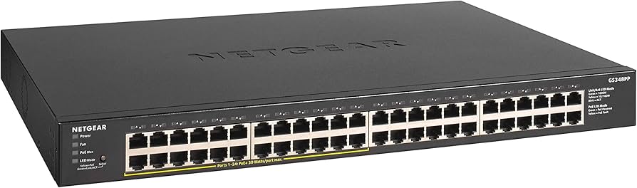 Amazon.com: NETGEAR 48-Port PoE+ Gigabit Ethernet Unmanaged
