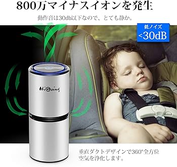 Amazon.co.jp: CHGeek 車用空気清浄機 イオン発生器 エアクリーナー
