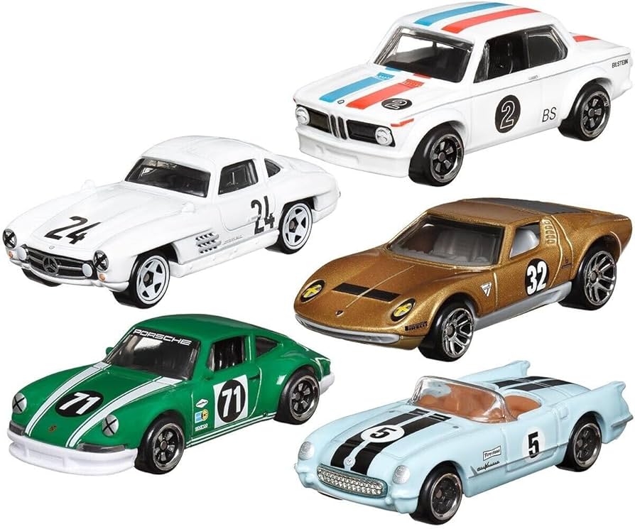 Amazon.com: Hot Wheels 2024 Vintage Racing Club Set of 5 Diecast