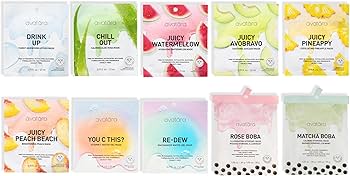 Amazon.com : Avatara Sheet Mask Set, Facial Mask Variety Set of 10