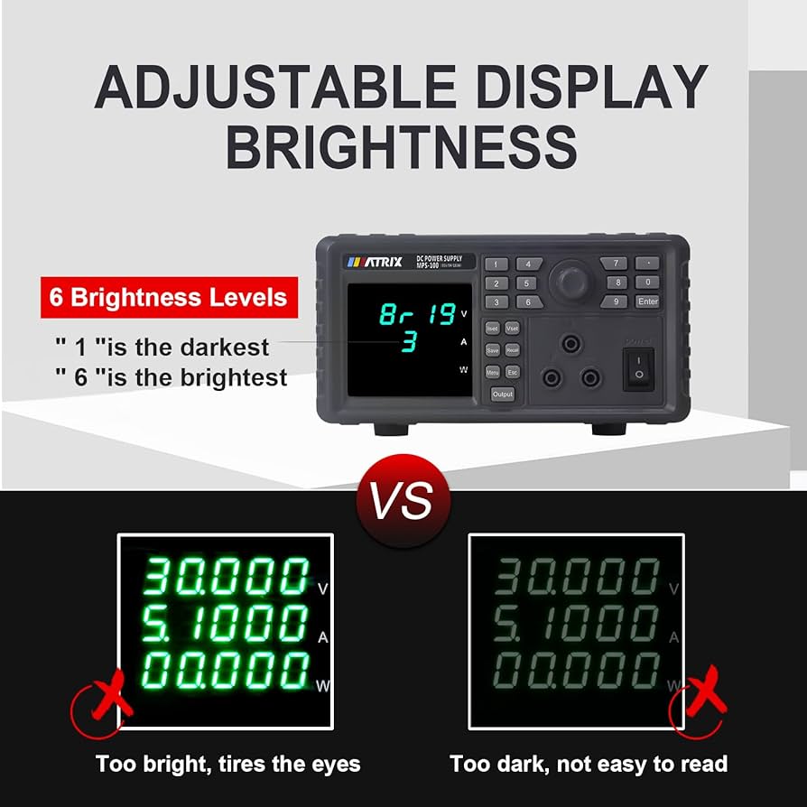 Amazon.com: MATRIX Linear DC Power Supply 30V 5A MPS-100, Variable