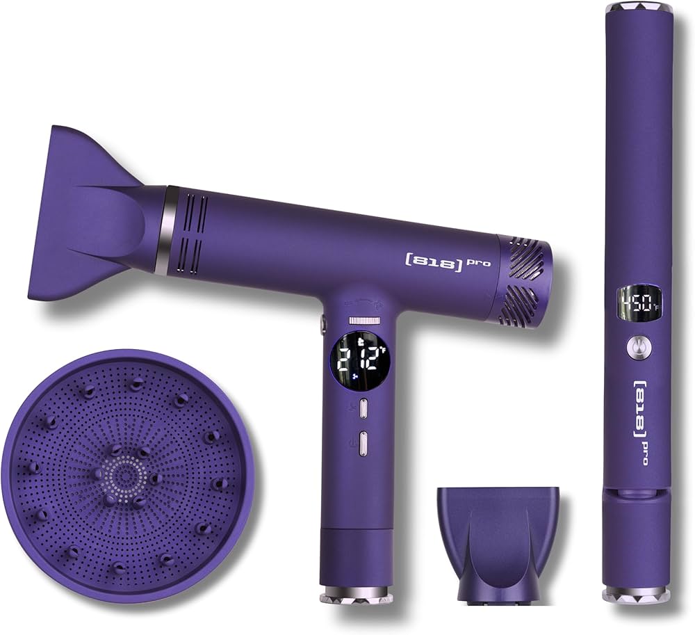Amazon.com : 818 Pro Salon Hair Dryer and Straightener Set