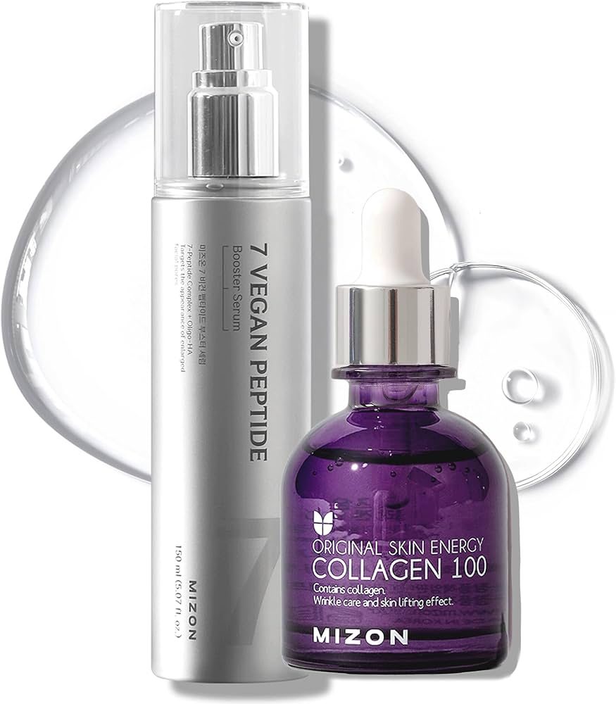 Amazon.com: MIZON 7 Vegan Peptide Booster Serum + Collagen 100