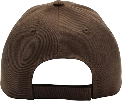 Classic Baseball Hat Custom A to Z Initial Team Letter, Brown Cap