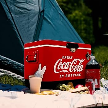 Amazon.com: Coca-Cola Ice Chest Cooler - Portable Ice Bucket with