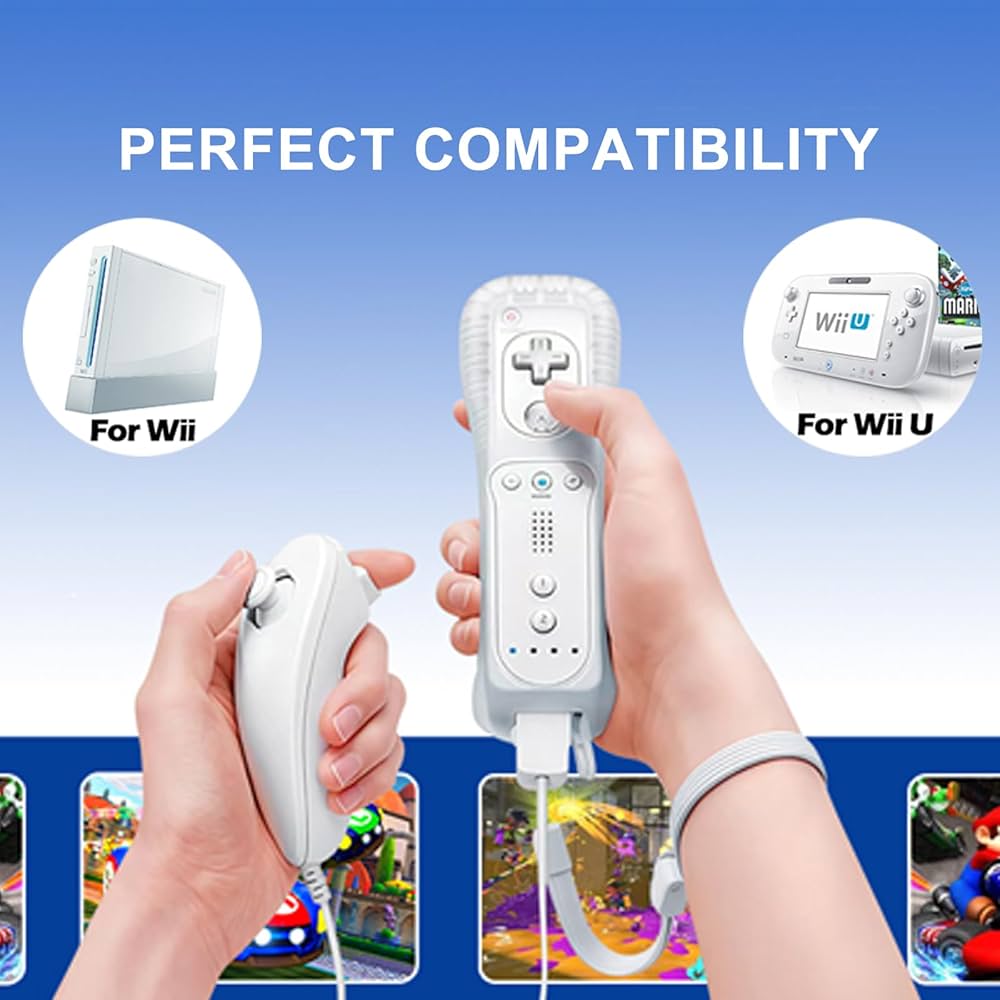 Amazon.com: FIOTOK Wii Remote with Nunchuck,Wii Controller with