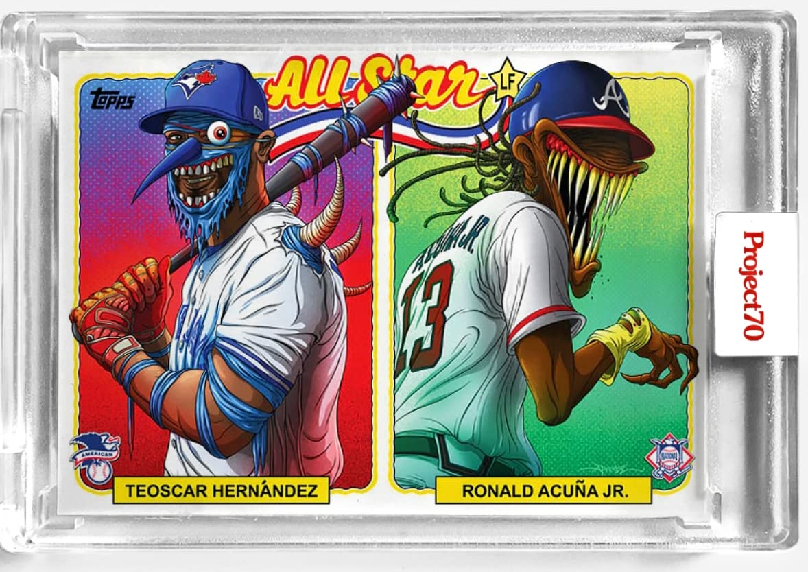 Amazon.com: 2021 Topps Project 70 Ronald Acuna Jr. and Teoscar