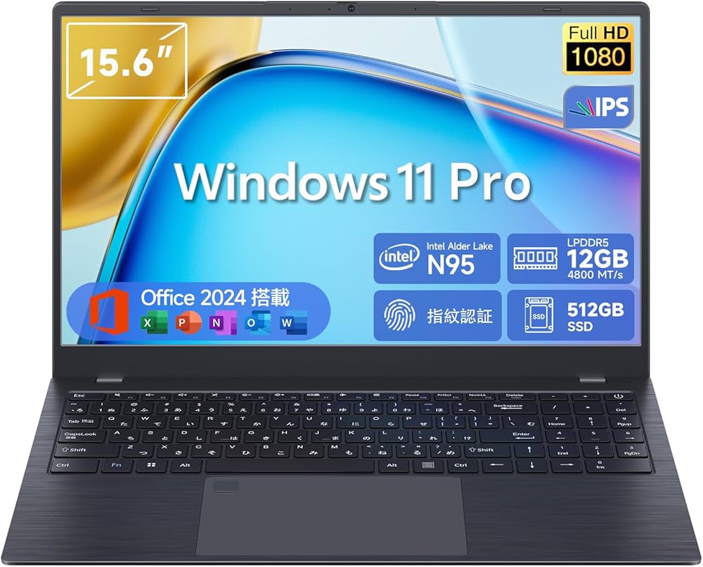 Amazon.co.jp: ノートパソコン N95 薄型ノートPC 【Office 2024搭載