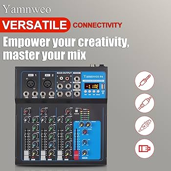 NXG GH4 アナログミキサー 4チャンネル Amazon.com: Yamnweo GH4