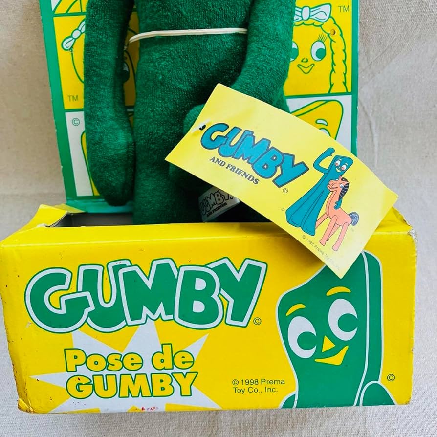 Amazon.co.jp: 当時物／レア 箱付き ガンビー ぬいぐるみ 可動タイプ