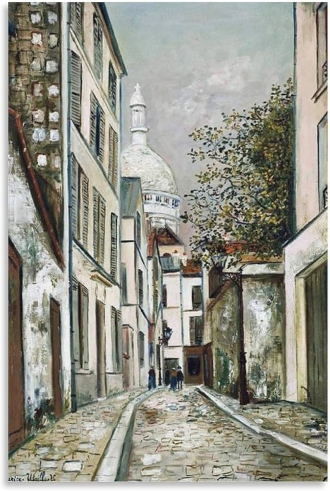 Amazon.co.jp: 絵画ポスターMaurice Utrilloモーリス・ユトリロ
