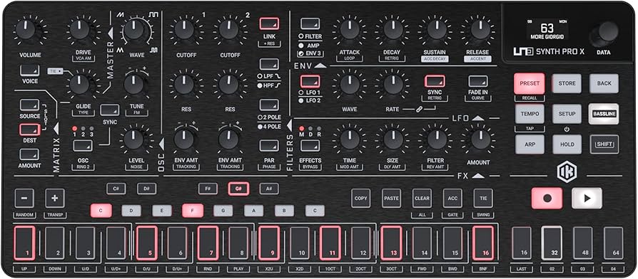 Amazon.com: IK Multimedia UNO Synth Pro X, Dual-Filter Paraphonic