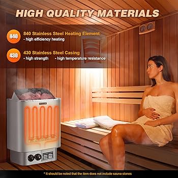 Amazon.com : Mxmoonant Sauna Heater, 9KW 220V Electric Sauna