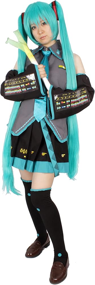 Amazon.co.jp: [WELLERS] 初音ミク コスプレ 衣装 セット ネギ付き