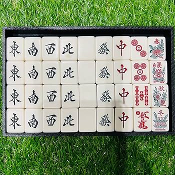 Amazon | 極 ミズノ丸一 高級 麻雀牌 背黒 サンピン 赤ドラ マージャン
