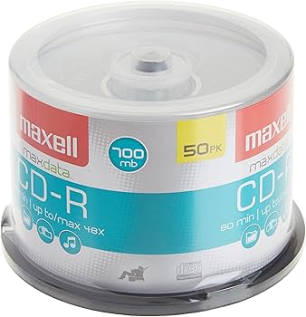 Amazon.com: Maxell – MAX648250, Branded CD Recordable Media