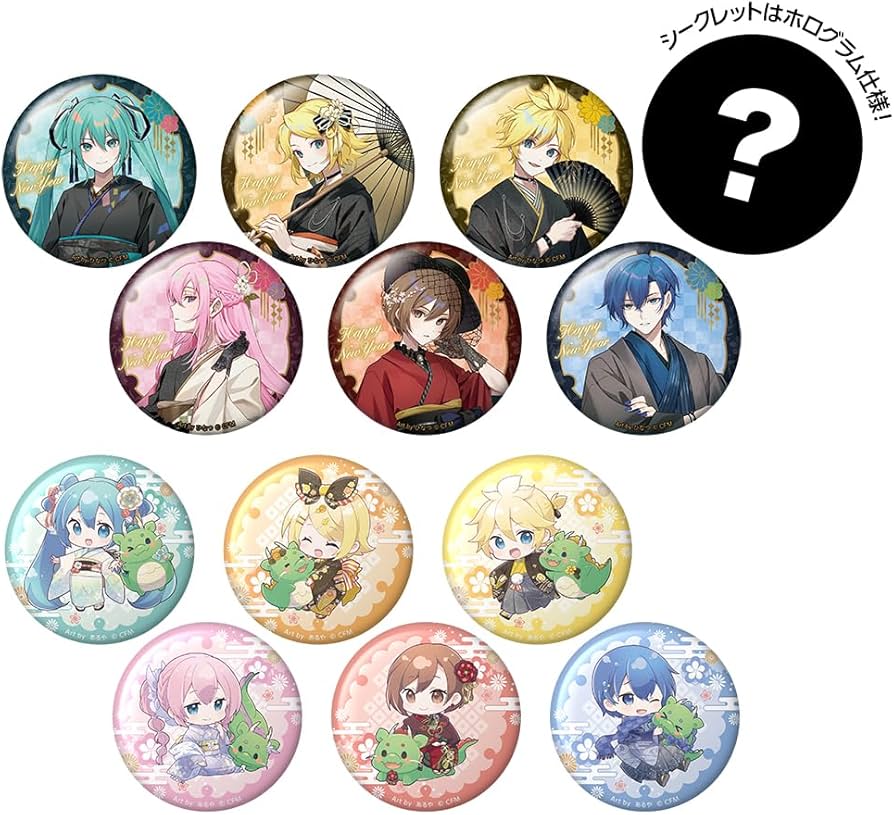 Amazon.co.jp: 初音ミク New Year SHOP 2024 トレーディング 缶バッジ