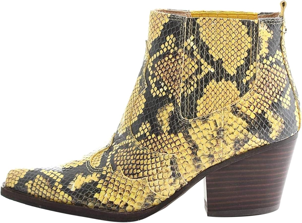 Amazon.com: Sam Edelman Winona Yellow Multi Tropical Snake Print