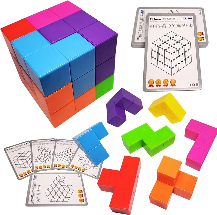 Amazon | (知と育 XINBIDA) MAGCUBE マグキューブ マグネット ブロック