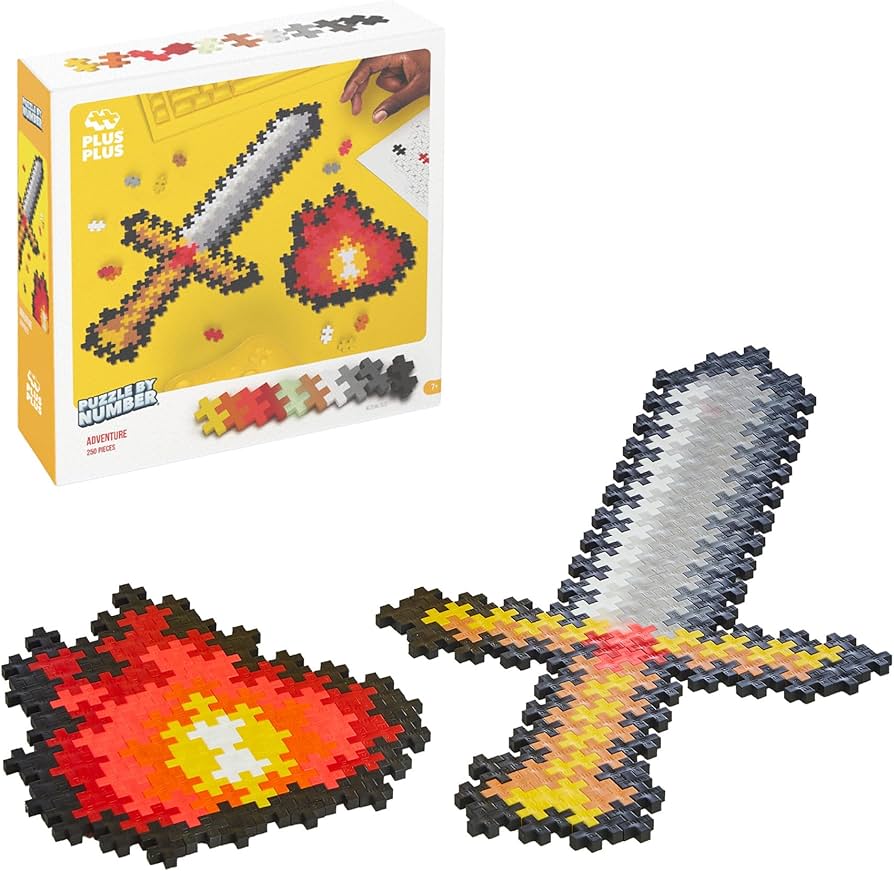 Amazon.com: PLUS PLUS Puzzle by Number, 250 Piece Mini