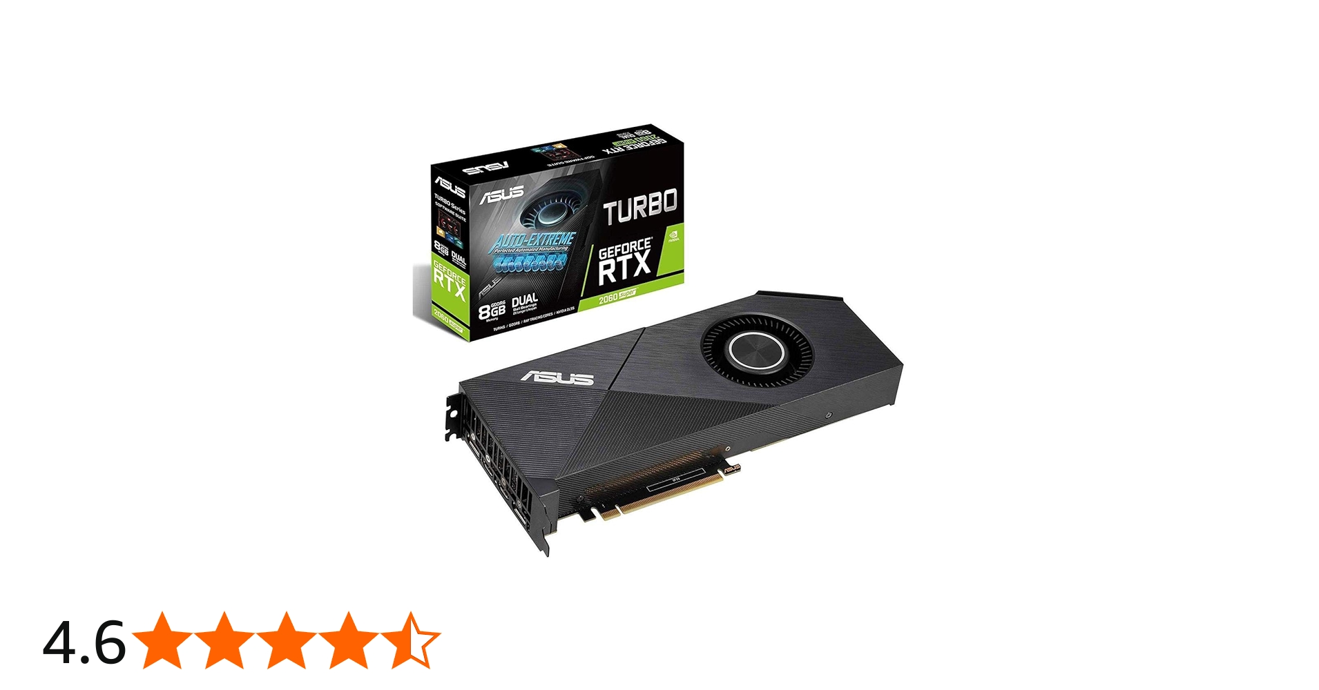 Amazon | ASUS GeForce RTX 2060 Super 8G Turbo Edition GDDR6 HDMI