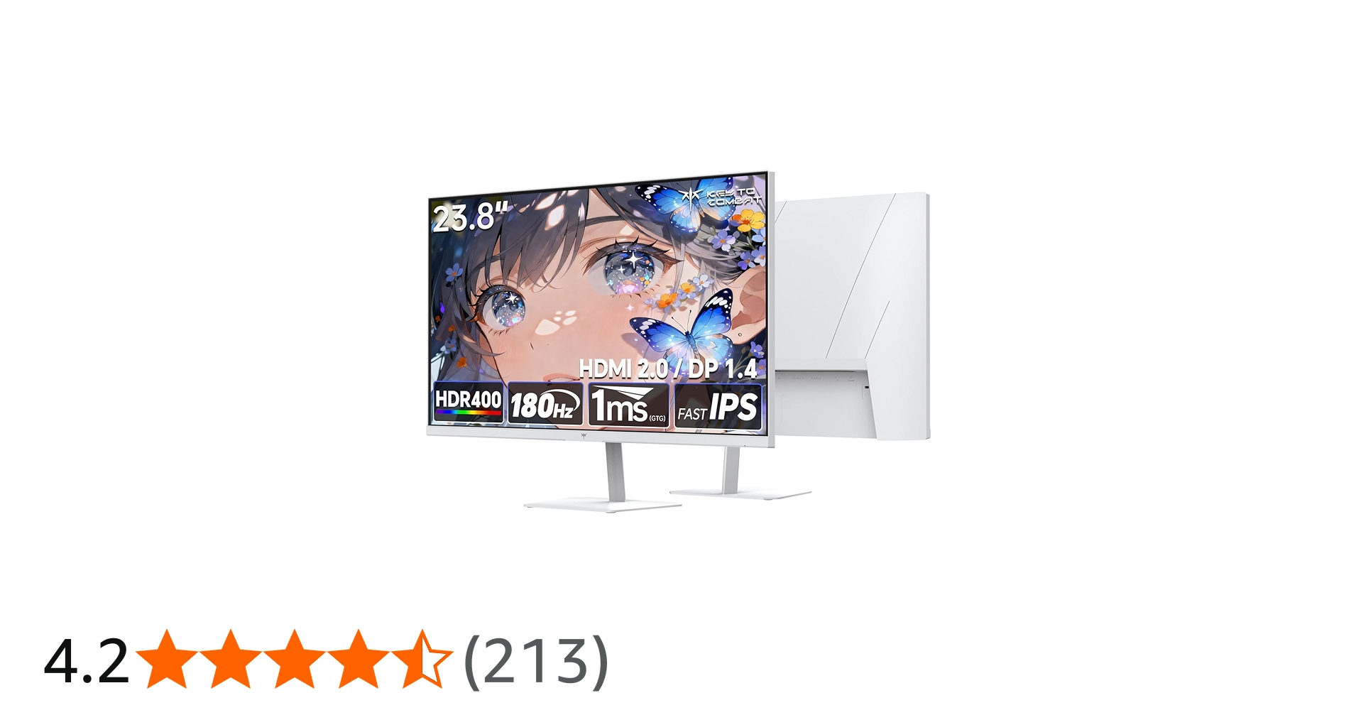 Amazon.co.jp: KEY TO COMBAT 23.8 インチ ゲーミングモニター (190Hz