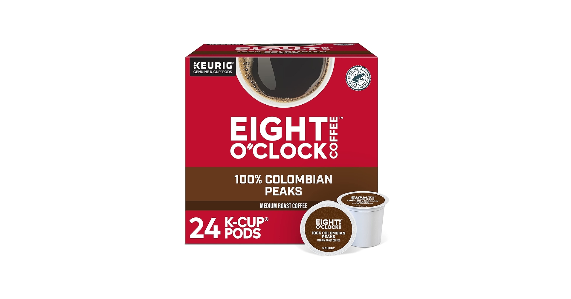 Amazon.com: Eight O'Clock Coffee Colombian Peaks, Single-Serve