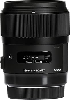 Sigma 340306 35mm F1.4 DG HSM Lens for Nikon (Black) : Amazon.ca