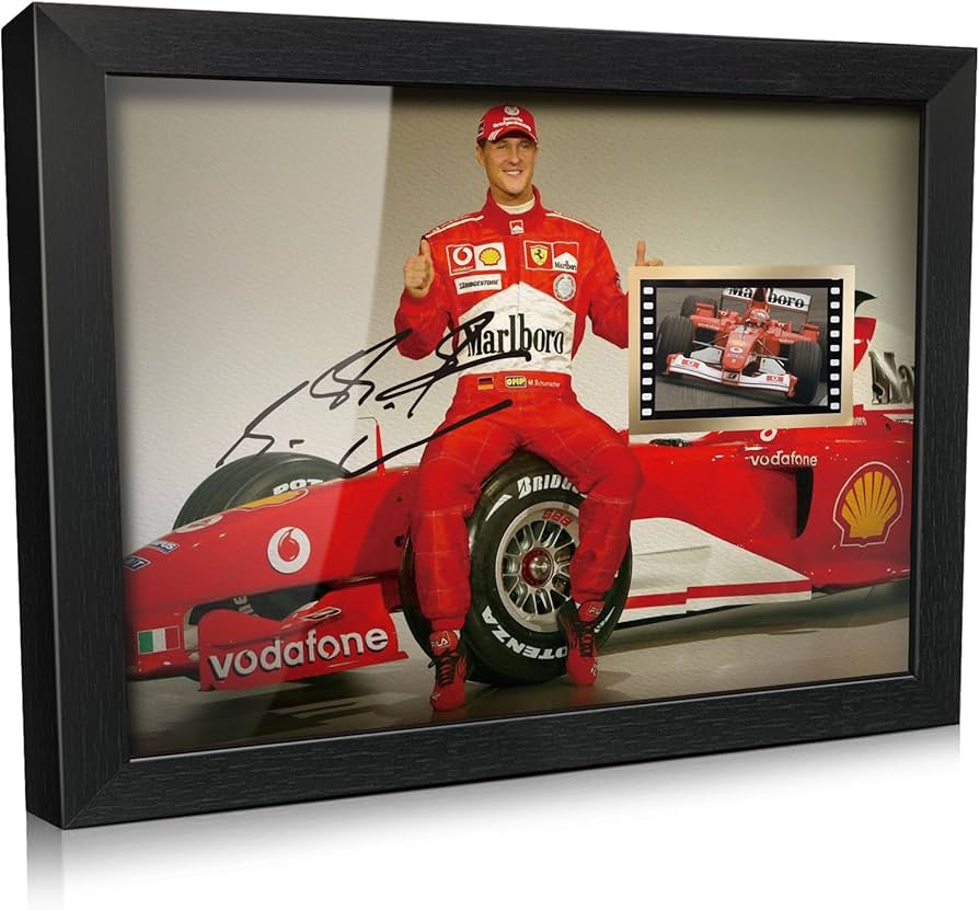 Amazon.co.jp: ORIMAMI サイン入り ミハエル シューマッハ ポスター