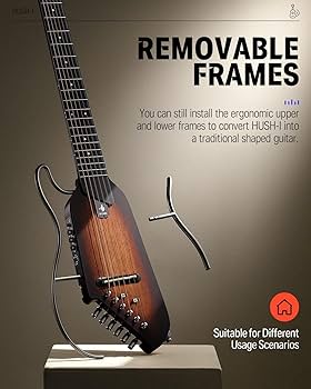 Amazon.co.jp: Donner トラベルギター ヘッドレスギター イヤホン付き