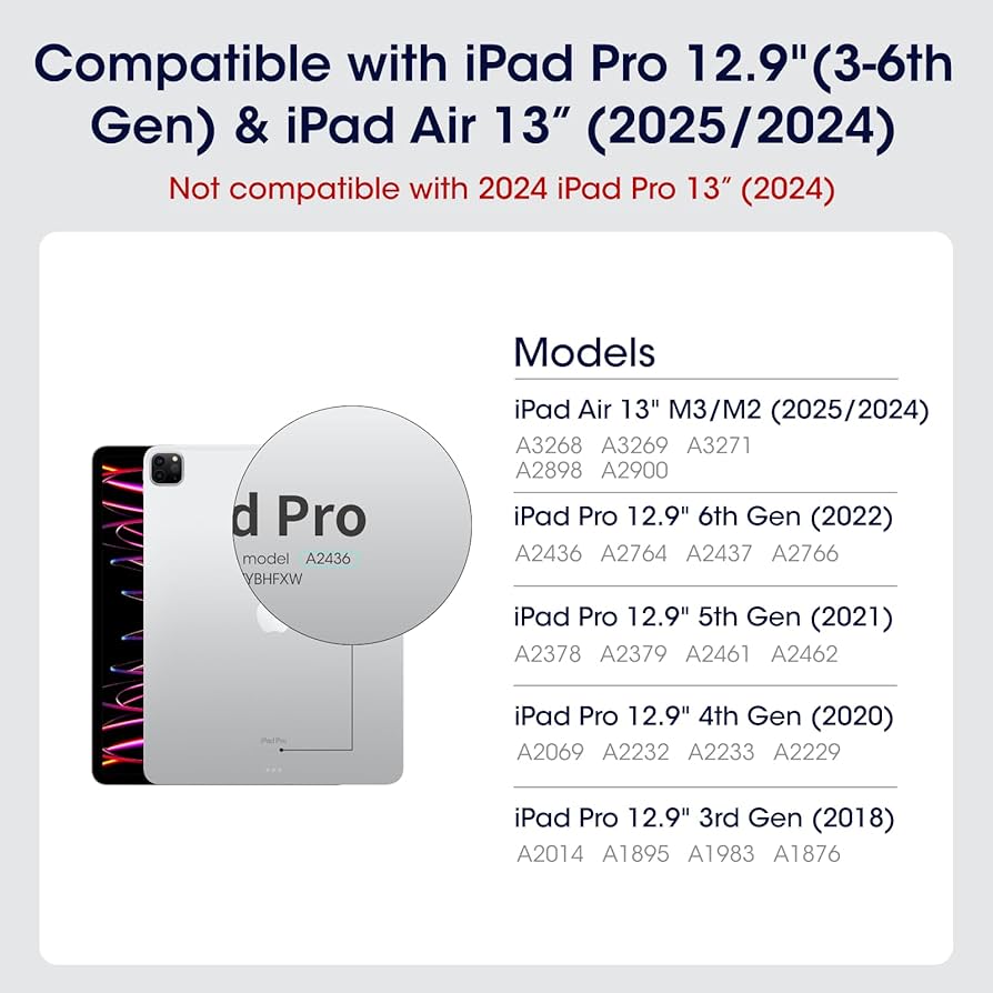 Amazon.com: PITAKA iPad Pro 12.9 Case, Lightweight & Multi-fold