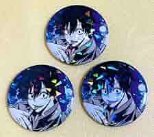 桃源暗鬼 プリロール 淀川真澄 バレンタイン限定 缶バッジ 桃源暗鬼