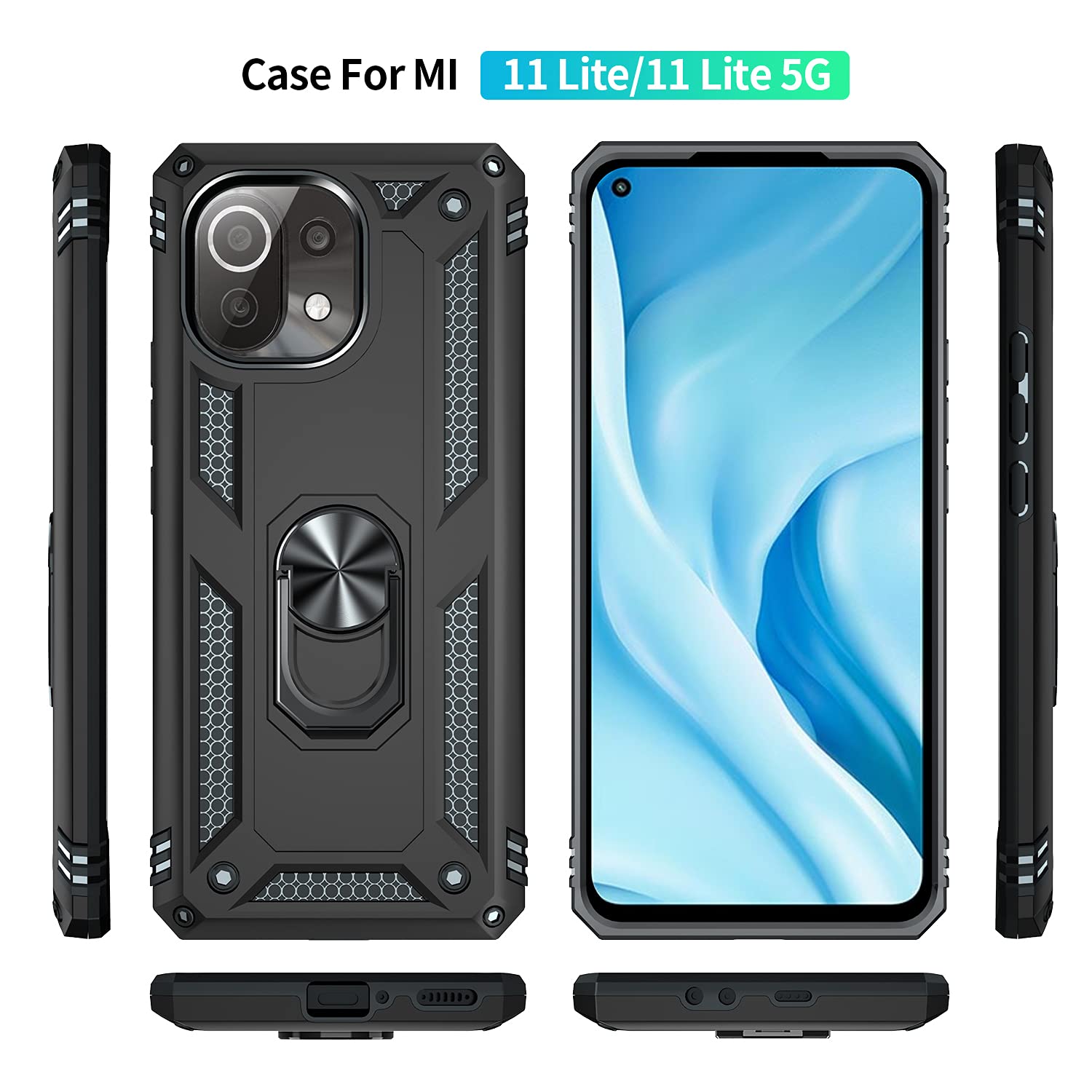 Amazon.com: for Xiaomi Mi 11 lite 5G Case with Screen Protector