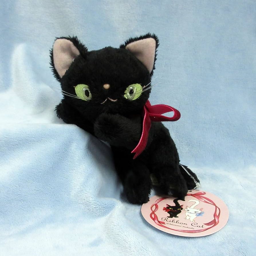 Amazon.co.jp: Ribbon Cat リボンキャット マスコット 黒猫 : おもちゃ