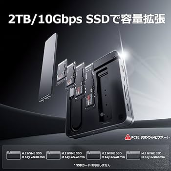 Amazon.co.jp: PULWTOP 9 in 1 iPad ドッキングステーション USB-C